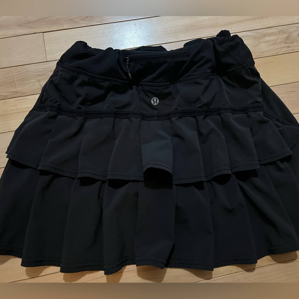 Lululemon pace rival skirt black size 8